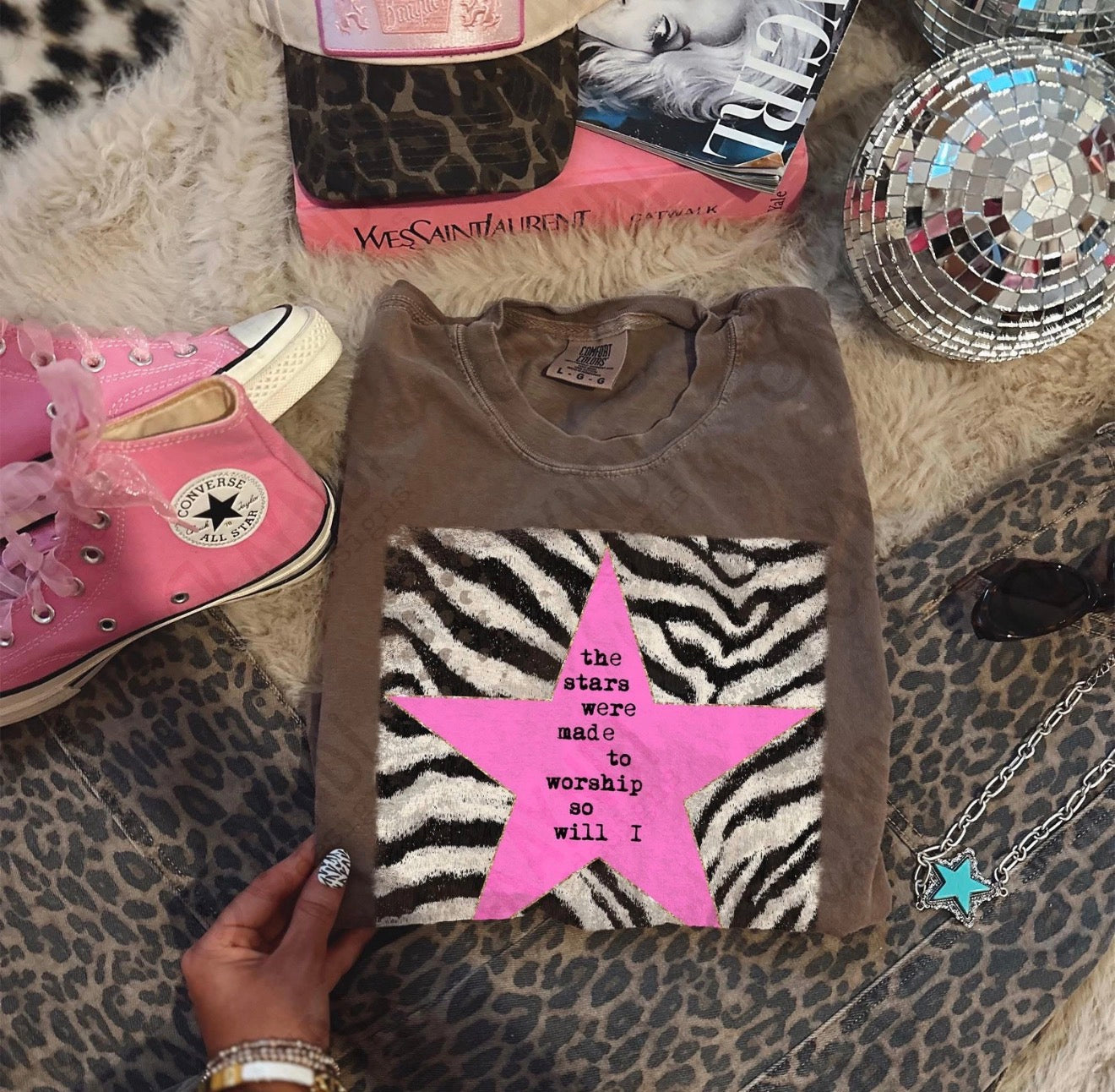 “ if the stars were made to worship so will I “ tee