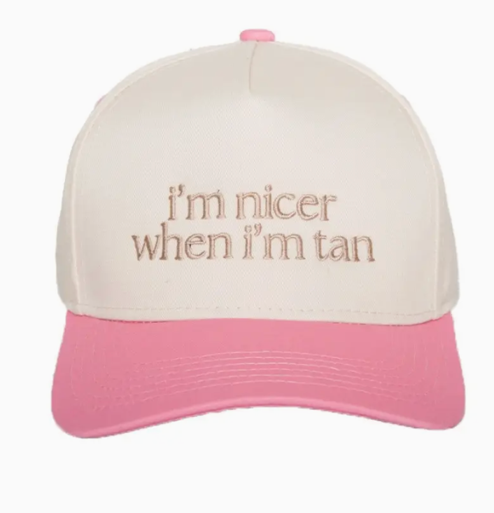 "I'm Happier When I'm Tan" Hat