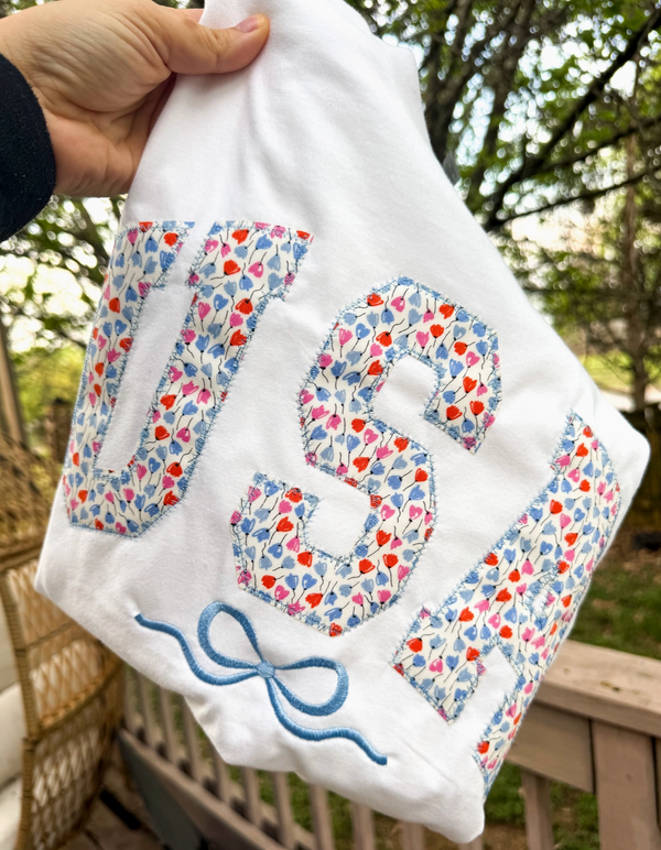 Floral USA T- Shirt