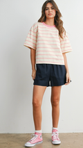 Striped Cropped T-Shirt